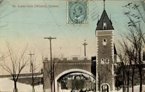Ak Quebec Kanada, St. Louis Gate, Winter