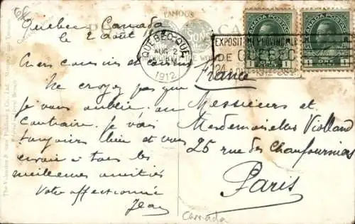 Ak Québec Kanada, Chateau Frontenac und Dufferin Terrace