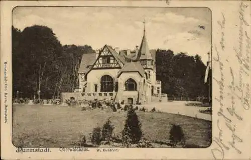 Ak Darmstadt in Hessen, Oberwaldhaus