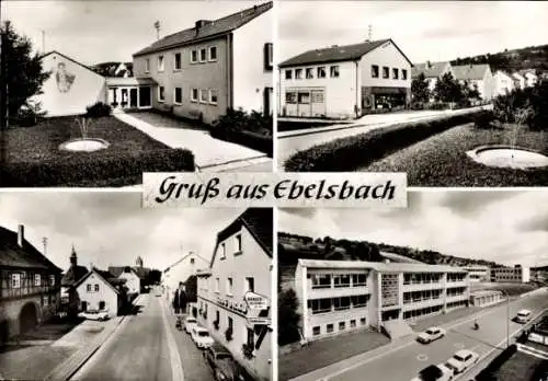 Ak Ebelsbach in Unterfranken, Teilansichten