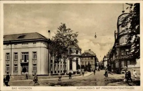Ak Bad Kissingen Unterfranken Bayern, Kurhausbad, Prinzregetenstraße