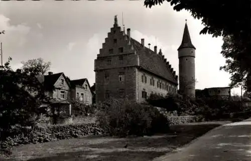 Ak Ochsenfurt am Main Unterfranken, Landratsamt, Nikolaus, dicker Turm