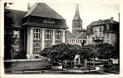 Ak Hamburg Harburg, Handwerkskammer, Thörlbrunnen