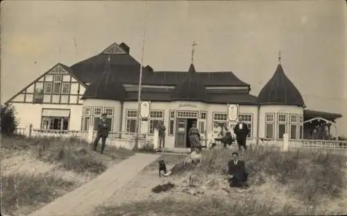 Foto Ak Ostseebad Kellenhusen in Holstein, Gastwirtschaft am Strand