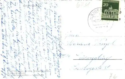 Ak Weidenthal in der Pfalz, Totalansicht