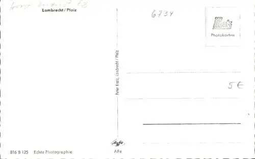 Ak Lambrecht in der Pfalz, Totalansicht