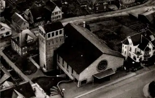 Ak Nidda in Hessen, katholische Liebfrauen Kirche, Luftbild