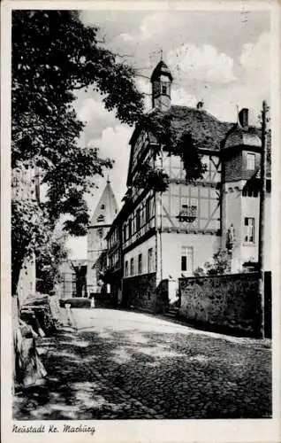 Ak Neustadt in Hessen, Teilansicht, Kirchturm