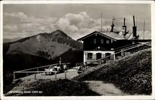 Ak Scharling Kreuth am Tegernsee Oberbayern, Hirschberghaus, Fockenstein