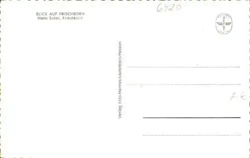 Ak Frischborn Lauterbach in Hessen, Panorama