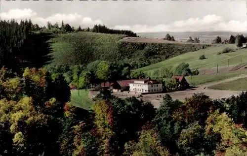 Ak Poppenhausen an der Wasserkuppe Rhön, Pension Grabenhöfchen, Panorama