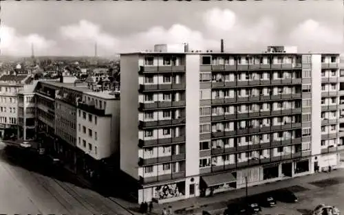 Ak Mönchengladbach am Niederrhein, Hindenburgstraße mit Sonnenhaus