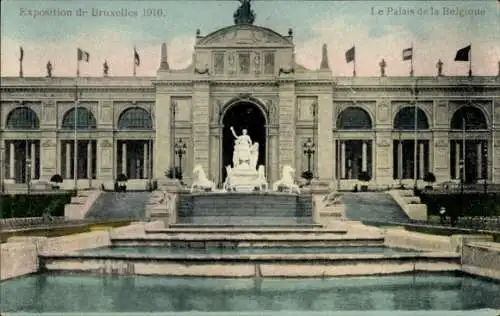 Ak Bruxelles Brüssel, Expo, Weltausstellung 1910, Palais de la Belgique