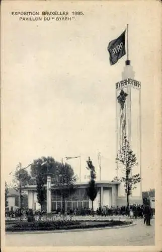 Ak Bruxelles Brüssel, Expo, Weltausstellung 1935, Pavillon du Byrrh