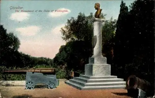 Ak Gibraltar, The Monument of the Duke of Wellington