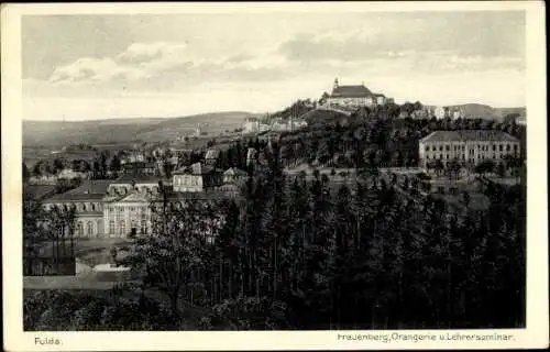 Ak Fulda in Hessen, Frauenberg, Orangerie, Lehrerseminar