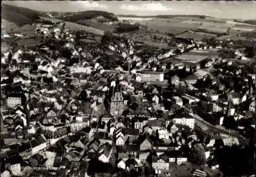 Ak Sankt Wendel im Saarland, Fliegeraufnahme