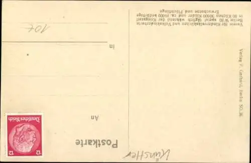 Künstler Ak Stassen, F., Frau, Schreibtafel, Reichseinigungskrieg, Beginn I. WK