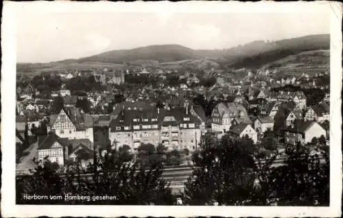 Ak Herborn in Hessen, Stadtansicht vom Homberg aus