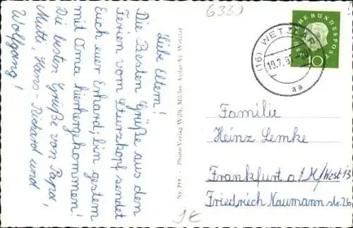 Ak Wetzlar in Hessen, Totale, Turm, Siedlung