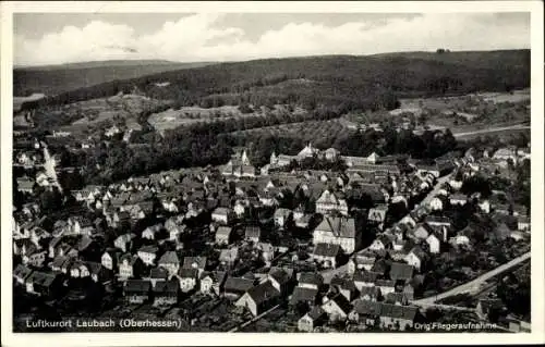 Ak Laubach in Hessen, Fliegeraufnahme