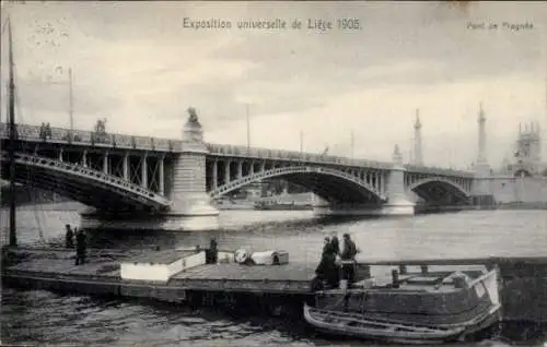 Ak Weltausstellung Lüttich 1905, Pont de Fragnee