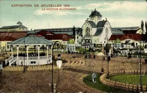 Ak Brüssel Brüssel, Brüsseler Ausstellung 1910, Deutsche Sektion