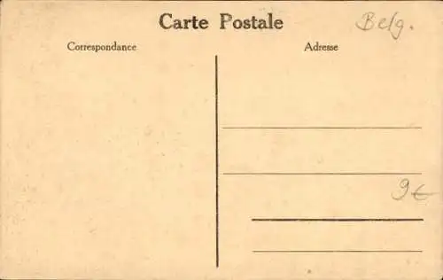 Ak Gent Ostflandern, La Gare St. Pierre, St. Pieters Statie, Straßenansicht vom Bahnhof