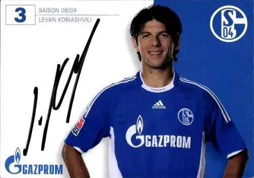 Autogramm Fußball, Levan Kobiashvili, Schalke 04 Gelsenkirchen