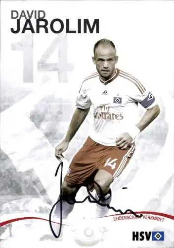 Autogrammkarte Fußball, David Jarolim, Hamburger SV