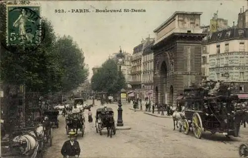 Ak Bourse de Paris II, Boulevard St-Denis