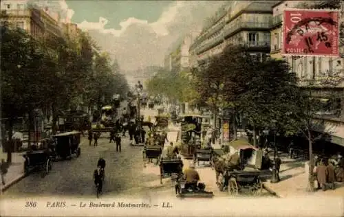 Ak Paris II, Boulevard Montmartre