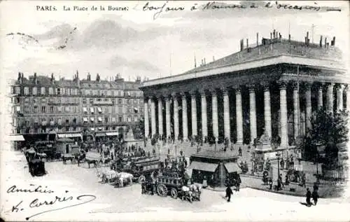 Ak Bourse de Paris II, Place de la Bourse