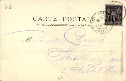 Ak Paris I Louvre, Rue de Rivoli