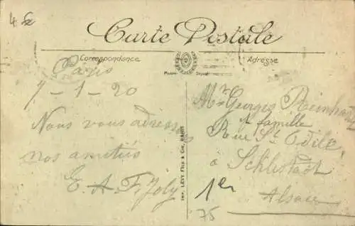 Ak Paris I Louvre, Rue de Rivoli