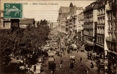 Ak Paris I Louvre, Les Halles Centrales, le Carreau