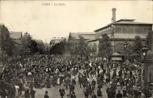 Ak Paris I Louvre, Les Halles