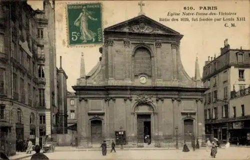 Ak Paris Stock Exchange II, Kirche Notre Dame des Victoires