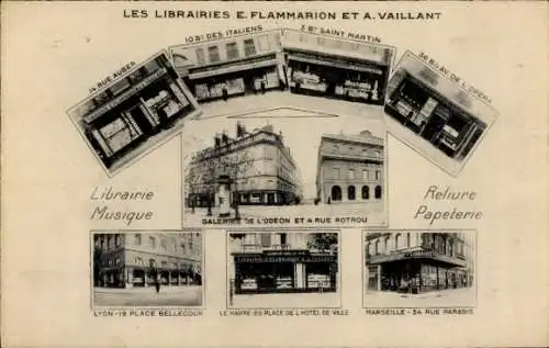 Ak Paris VI, Musikbuchhandlung, Einbandpapier