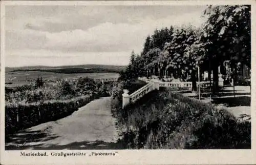 Ak Mariánské Lázně Marienbad Region Karlsbad, Großgaststätte Panorama