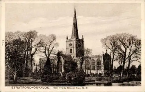Ak Stratford upon Avon Warwickshire England, Holy Trinity Church