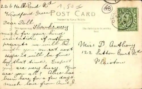 Ak Keswick Cumbria England, Borrowdale Valley