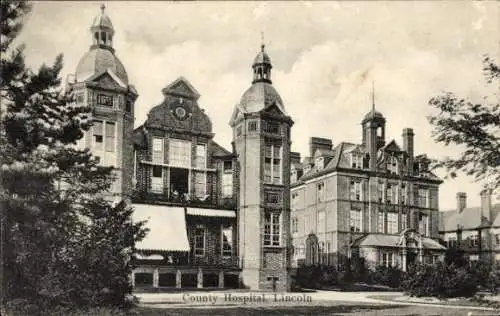 Ak Lincoln Lincolnshire England, County Hospital