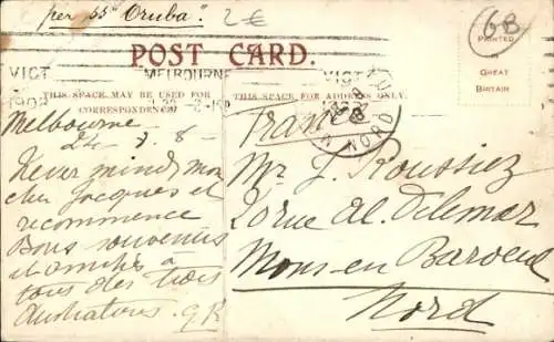 Ak Melbourne Australien, Yarra River, Hawthorn