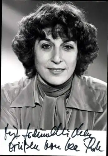 Ak Schauspielerin Lea Rosh, Portrait, Autogramm