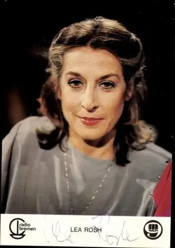 Ak Schauspielerin Lea Rosh, Portrait, Autogramm