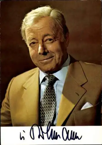 Ak Schauspieler Heinz Rühmann, Portrait, Autogramm