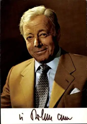Ak Schauspieler Heinz Rühmann, Portrait, Autogramm