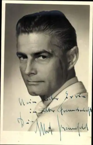 Ak Schauspieler Albert Bennfeld, Portrait, Autogramm