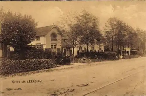 Ak Leersum Utrechtse Heuvelrug Utrecht, Straßenpartie